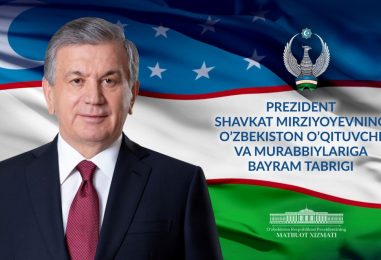 PRESIDENT SHAVKAT MIRZIYOYEV SENT CONGRATULATIONS TO TEACHERS AND MENTORS OF UZBEKISTAN