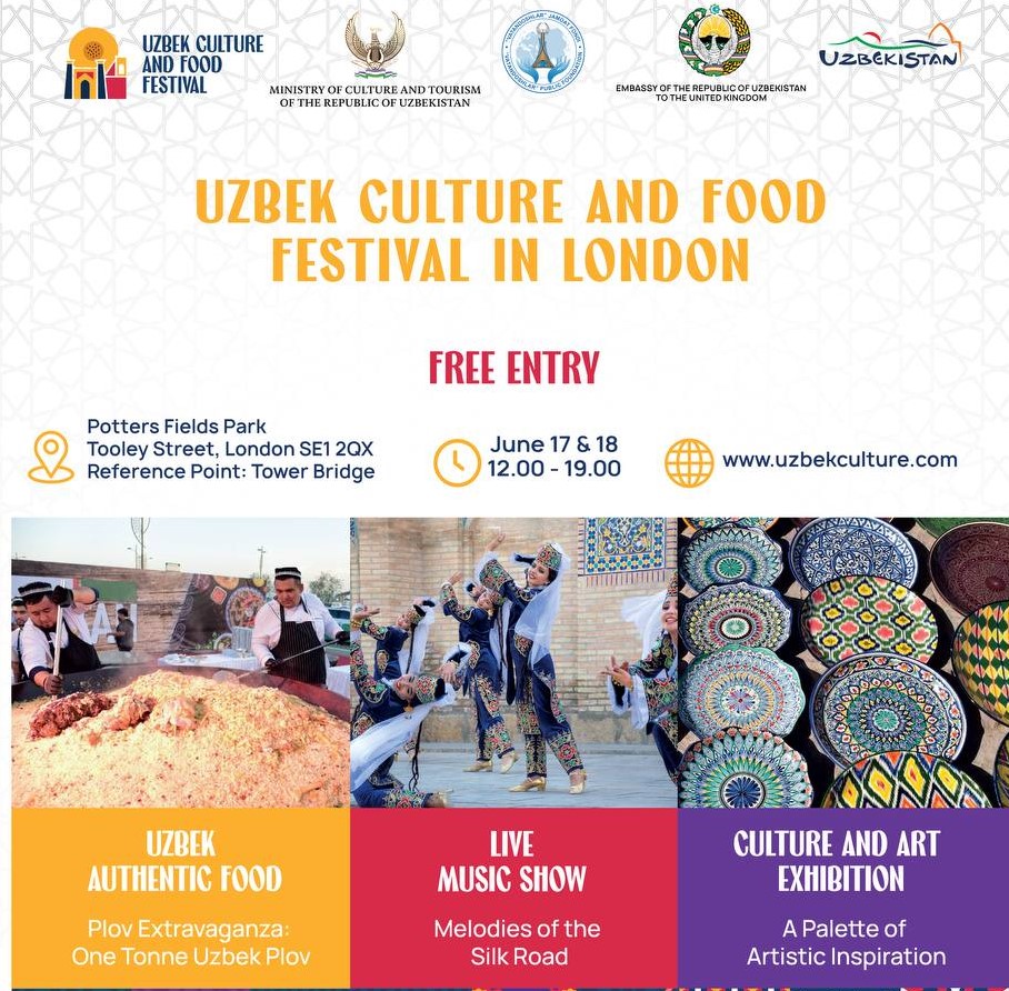 FIRST UZBEK CULTURE AND FOOD FESTIVAL IN LONDON - FLEDU.UZ