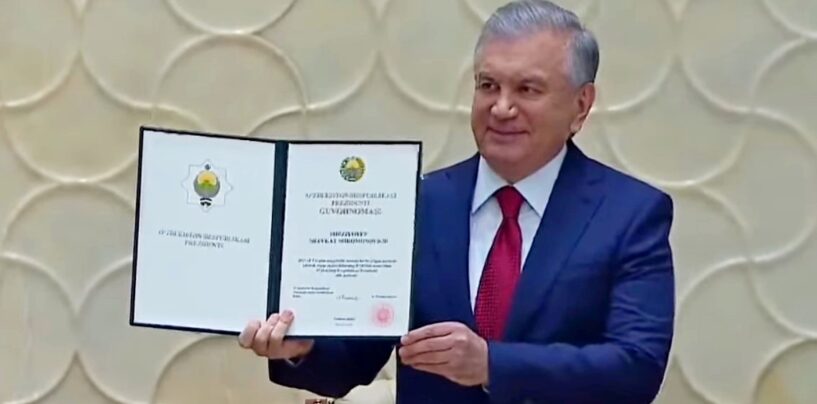 SHAVKAT MIRZYOYEV TAKES A SOLEMN OATH AND ASSUMES THE POSITION OF THE PRESIDENT OF THE REPUBLIC OF UZBEKISTAN