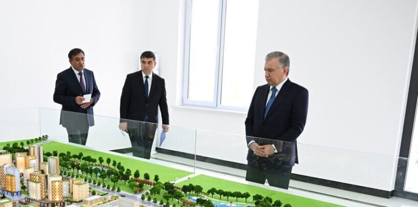 THE PRESIDENT GOT ACQUAINTED WITH THE CONSTRUCTION PROJECTS IN NAMANGAN