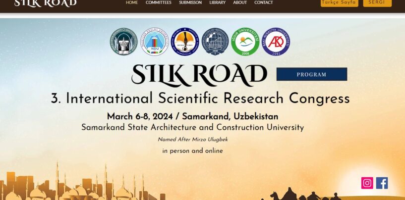 THE 3rd INTERNATIONAL RESEARCH CONGRESS “SILK ROAD” WILL BE HELD