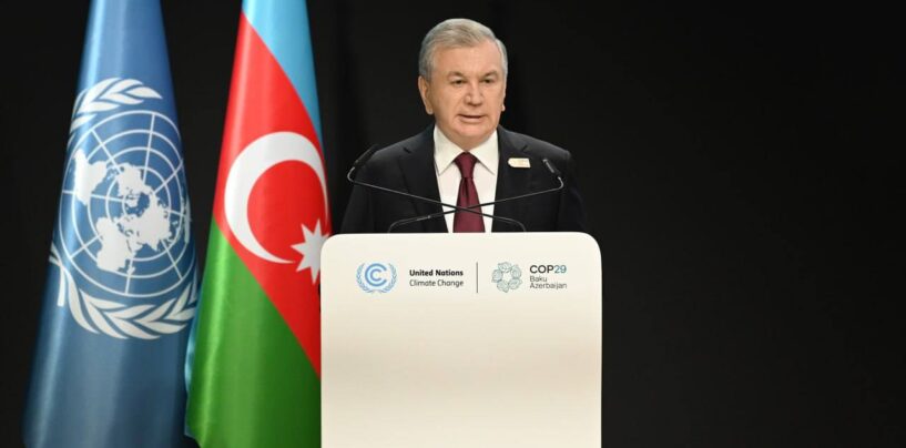 SHAVKAT MIRZIYOYEV BIRLASHGAN MILLATLAR TASHKILOTINING IQLIM O‘ZGARISHI BO‘YICHA KONFERENSIYASIDA NUTQ SO’ZLADI