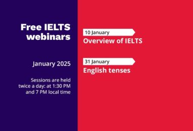 PARTICIPATE IN FREE IELTS WEBINARS!