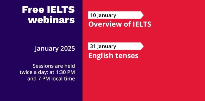 BEPUL IELTS VEBINARLARIDA ISHTIROK ETING!