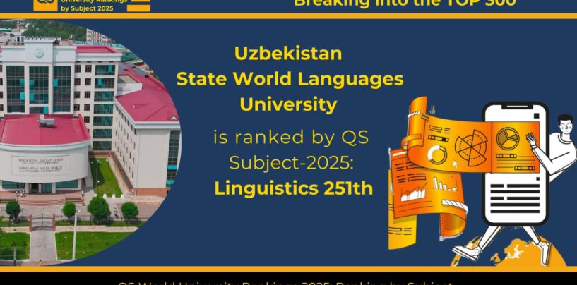 UZSWLU ENTERED THE TOP 300 OF THE QS RATING