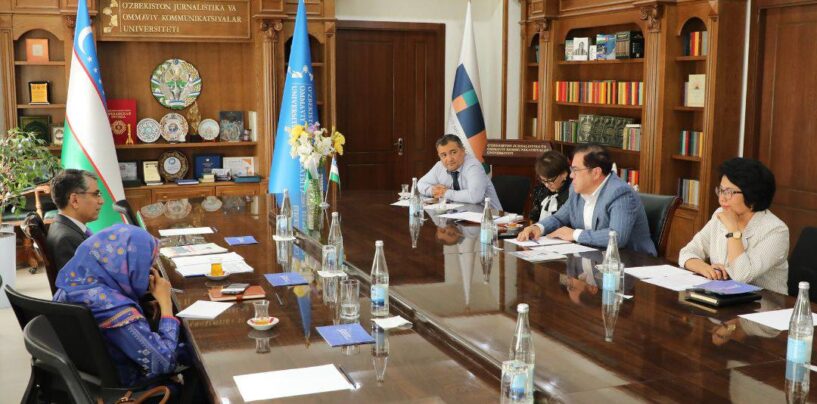 ПОСОЛ ПАКИСТАНА ПОСЕТИЛ УЗБЕКСКИЙ УНИВЕРСИТЕТ ЖУРНАЛИСТИКИ И МАССОВЫХ КОММУНИКАЦИЙ
