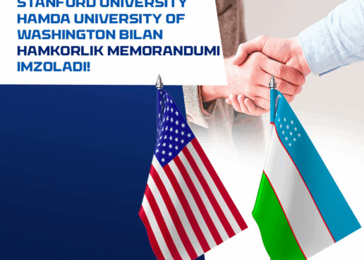CYBER UNIVERSITETI AQSHNING NUFUZLI OLIYGOHLARI BILAN MEMORANDUM IMZOLADI