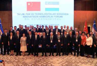 O’ZBEKISTON-XITOY HAMKORLIGIGA BAG’ISHLANGAN XALQARO FORUM BO’LIB O’TMOQDA