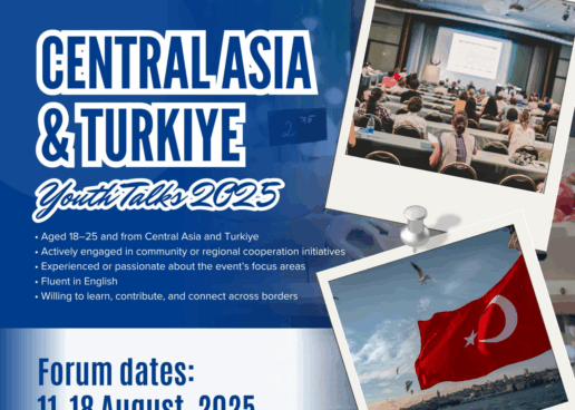 «CENTRAL ASIA & TURKIYE YOUTH TALKS 2025» DASTURIGA ARIZALAR QABUL QILINMOQDA