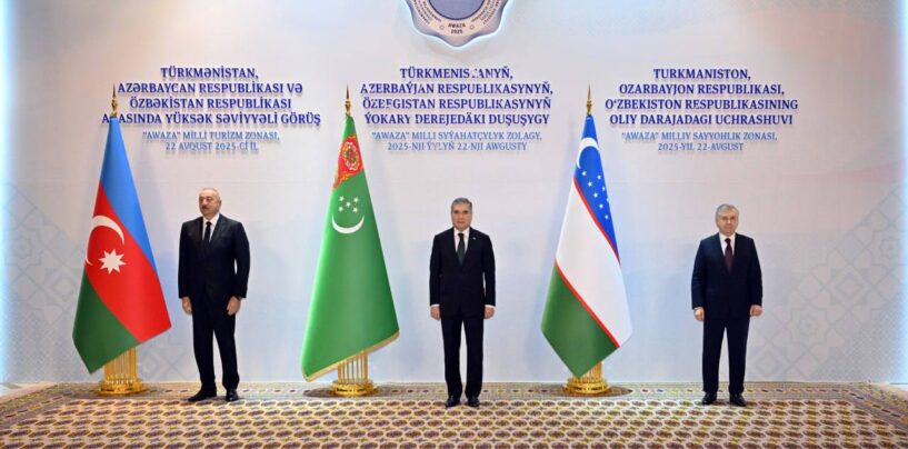 O‘ZBEKISTON, TURKMANISTON VA OZARBAYJON YETAKCHILARINING UCHRASHUVI BO‘LIB O‘TDI