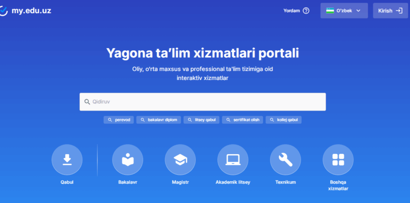 2025/2026-O‘QUV YILI UCHUN KASBIY TA’LIM TASHKILOTLARIGA QABUL BOSHLANDI