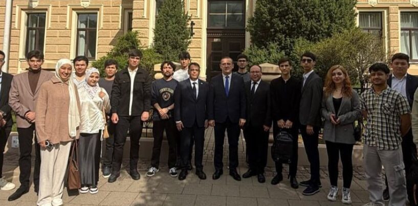 QO‘NG‘IROTBOY SHARIPOV LATVIYADA O‘ZBEKISTONLIK TALABALAR BILAN UCHRASHDI