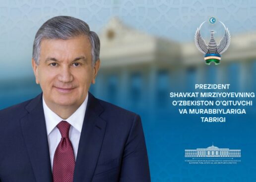PREZIDENT SHAVKAT MIRZIYOYEV O‘ZBEKISTON O‘QITUVCHI VA MURABBIYLARIGA BAYRAM TABRIGINI YO‘LLADI