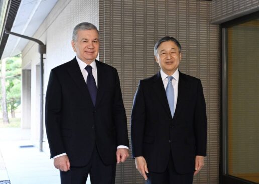 OʻZBEKISTON RESPUBLIKASI PREZIDENTI YAPONIYA IMPERATORI NARUXITO BILAN UCHRASHDI