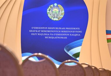 ПРЕЗИДЕНТ РЕСПУБЛИКИ УЗБЕКИСТАН ШАВКАТ МИРЗИЁЕВ ПРЕДСТАВИТ ПОСЛАНИЕ ОЛИЙ МАЖЛИСУ И НАРОДУ УЗБЕКИСТАНА