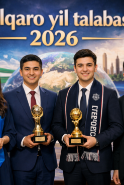 ILK BOR “XALQARO YIL TALABASI” MUKOFOTI SOVRINDORLARGA TOPSHIRILDI