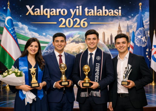 ILK BOR “XALQARO YIL TALABASI” MUKOFOTI SOVRINDORLARGA TOPSHIRILDI