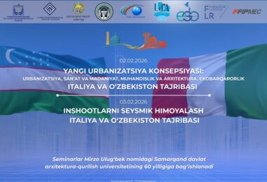O‘ZBEKISTON VA ITALIYA MUTAXASSISLARI ISHTIROKIDA XALQARO SEMINAR BO‘LIB O‘TADI