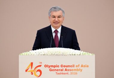 OʻZBEKISTON RESPUBLIKASI PREZIDENTI OSIYO OLIMPIYA KENGASHINING 46-BOSH ASSAMBLEYASIDA ISHTIROK ETDI