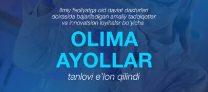 &laquo;OLIMA AYOLLAR&raquo; TANLOVI E’LON QILINDI