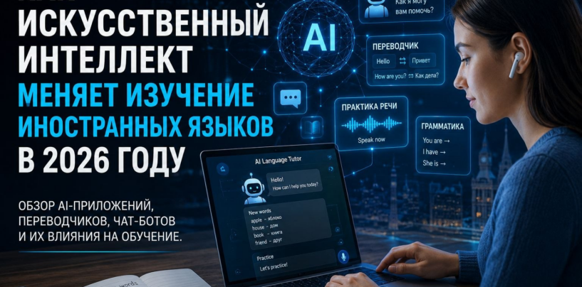 КАК ИСКУССТВЕННЫЙ ИНТЕЛЛЕКТ МЕНЯЕТ ИЗУЧЕНИЕ ИНОСТРАННЫХ ЯЗЫКОВ В 2026 ГОДУ