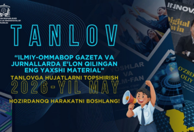 ENG YAXSHI MATERIAL TANLOVIGA ARIZALAR QABULI BOSHLANDI!