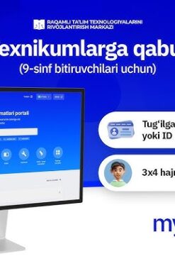 BUGUNDAN 9-SINF BITIRUVCHILARINI TEXNIKUMLARGA QABULI BOSHLANDI