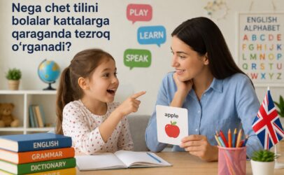 NEGA BOLALAR CHET TILINI KATTALARGA QARAGANDA TEZROQ O‘RGANADI?